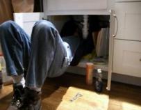 Mike, one of our Hollister CA plumbers is installing a new garbage disposal